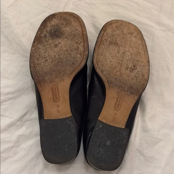 Coach Black Leather Women’s Loafers - Picture 4 of 5